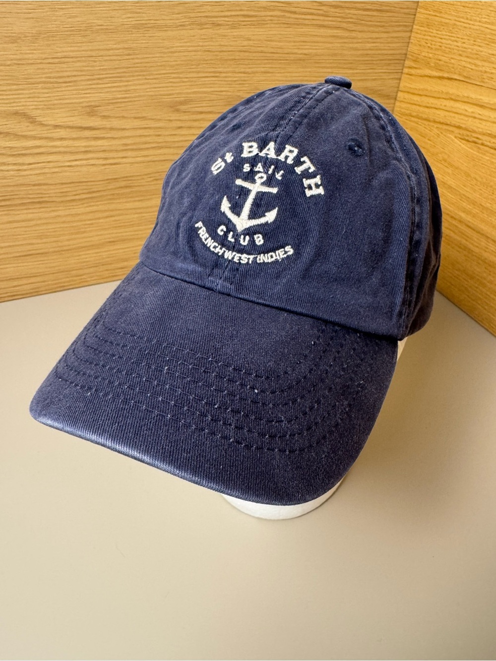 St Barth Sail Club embroidered cap in navy blue